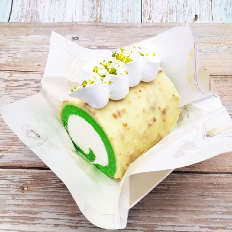 Pandan Coconut Swiss Roll