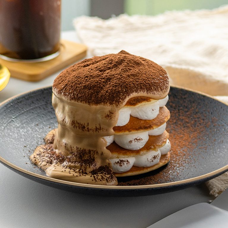 Tiramisu Pancake Stacks