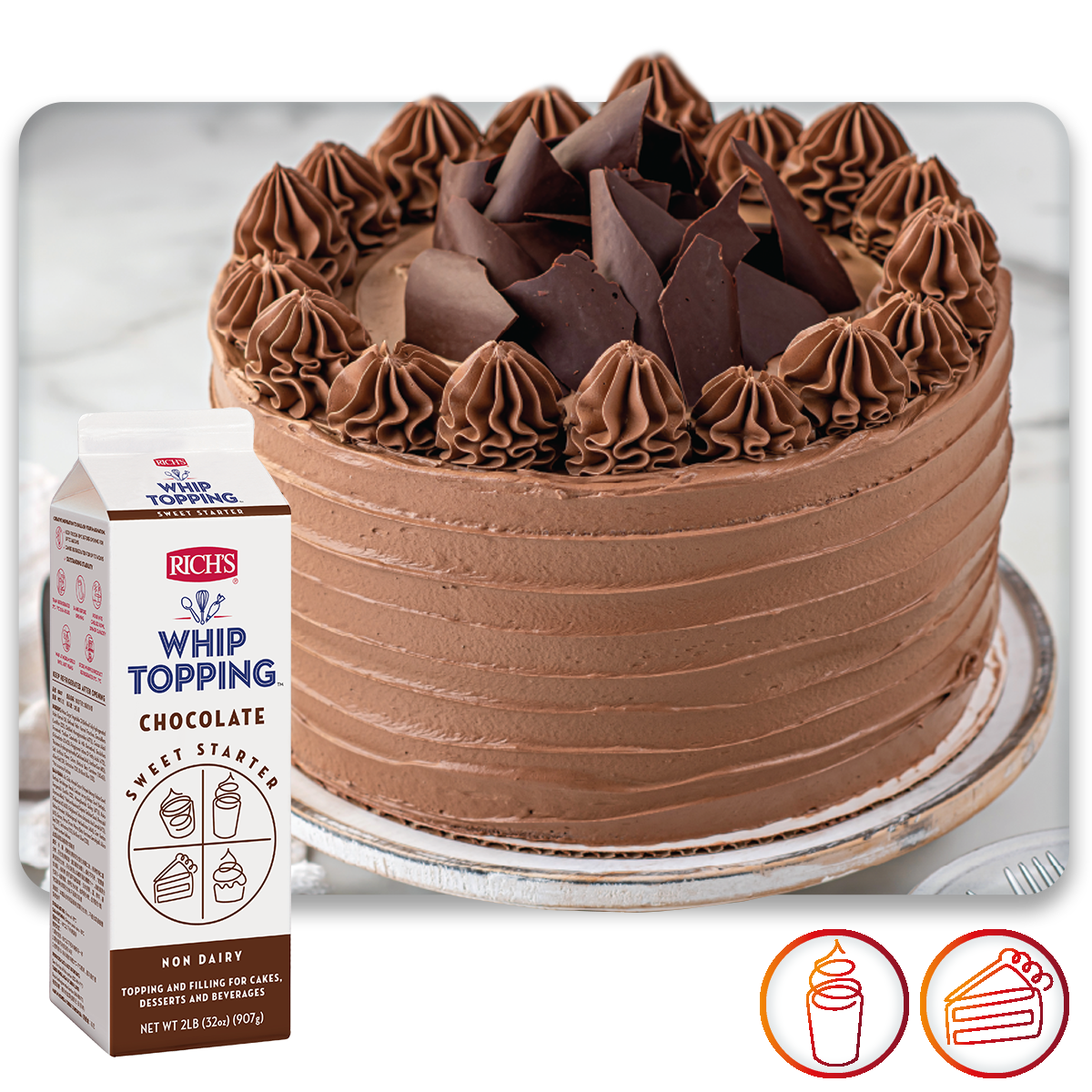 Rich’s Whip Topping Chocolate Rich Products Malaysia