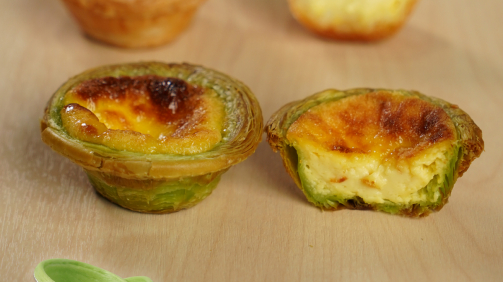 Pandan Portuguese Egg Tart
