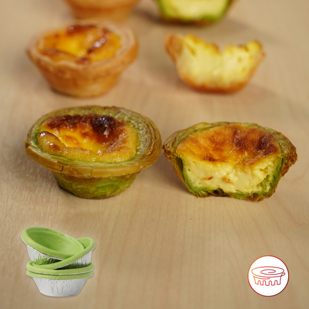 Pandan Portuguese Egg Tart